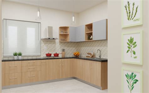 It is also suitable for homes with limited space. L-Shaped Modular Kitchen Designs India | HomeLane