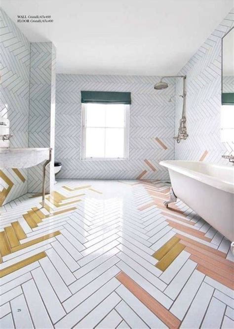 Cool Tile Pattern Design Ideas For Bathroom 32 White Bathroom Tiles