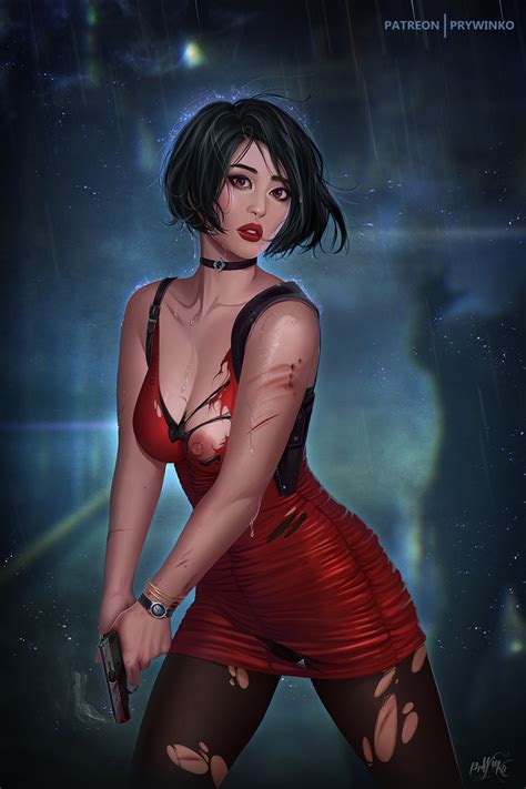 Rule 34 Ada Wong Areolae Asian Breasts Female Female Only Looking At
