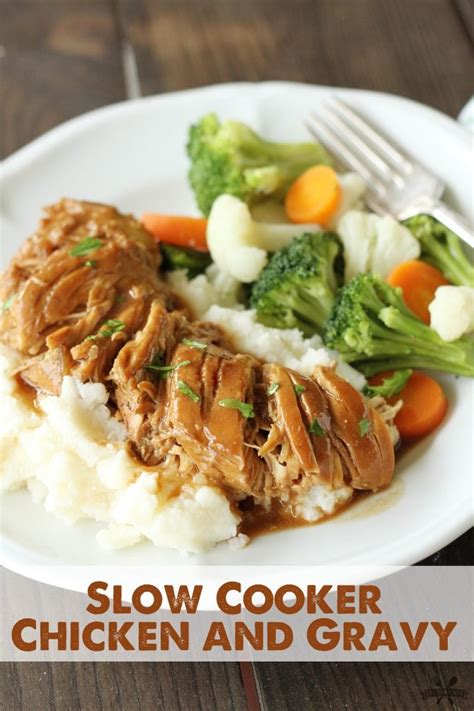 Slow Cooker Chicken And Gravy Southern Bite