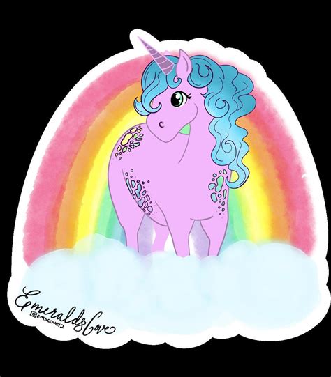 Rainbow Unicorn Sticker Etsy