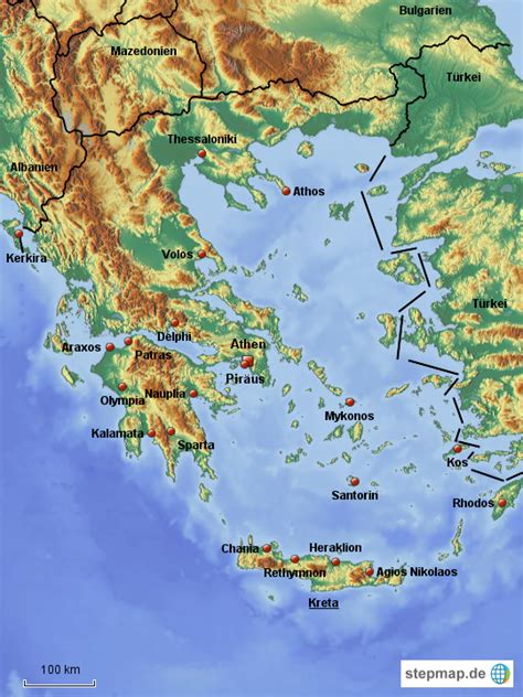 Stepmap Griechenland Landkarte F R Griechenland