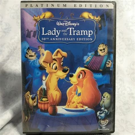 Lady And The Tramp Dvd 2 Disc Set Disney Cartoon Movie Dogs Platinum