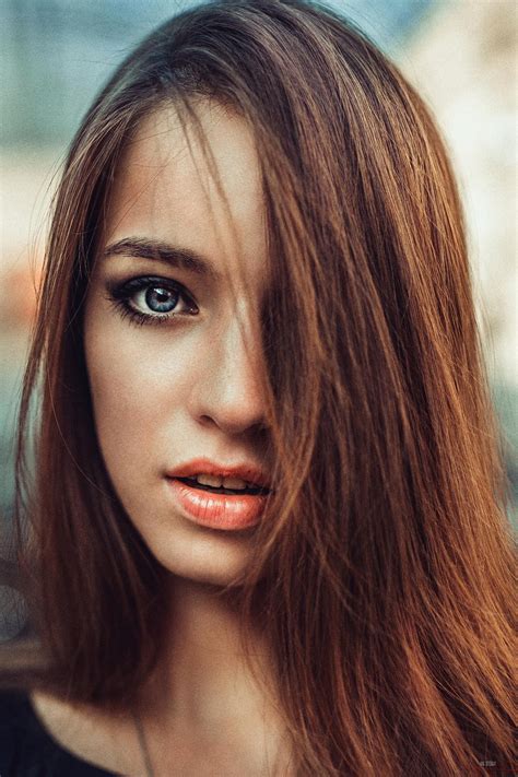 Papel De Parede Cara Mulheres Modelo Cabelo Longo Vermelho Fotografia Cabelo Preto