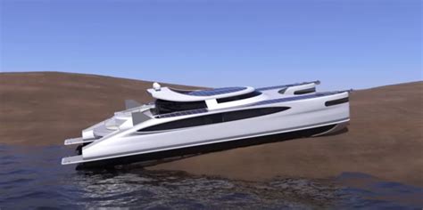 Solar Powered Amphibious Catamaran Superyacht Concept Ie