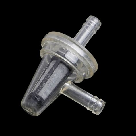1x Universal Motorcycle Right Angle Inline Fuel Filter 14 6mm Hose