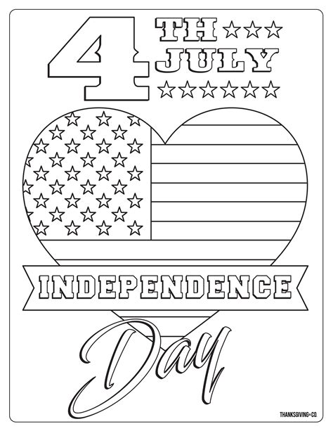 5 Free Fourth Of July Coloring Pages