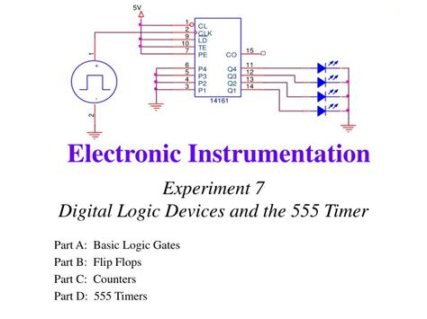 Ppt Experiment 7 Digital Logic Devices And The 555 Timer Powerpoint