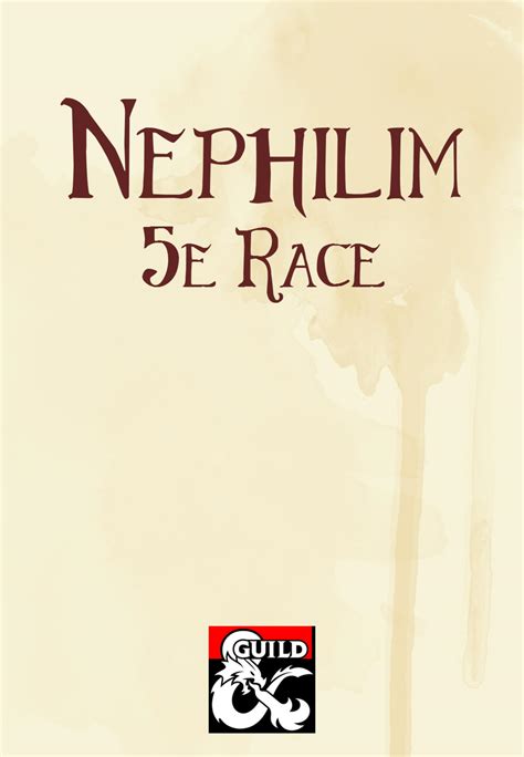 Nephilim 5e Race Dungeon Masters Guild Dungeon Masters Guild