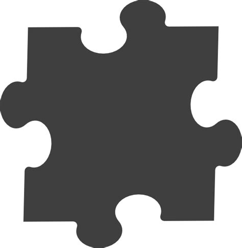 One Puzzle Piece Clip Art At Vector Clip Art