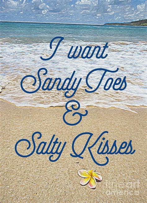 Sandy Toes And Salty Kisses Photograph By Krista Bateman