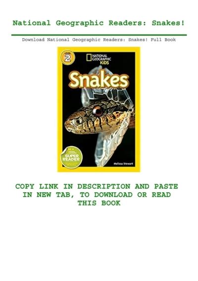 Download National Geographic Readers Snakes Full Book