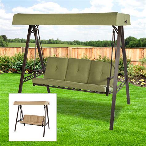 Patio & garden sports & outdoors toys home furniture target backyard playnation, llc. Replacement Canopy for 3 Person Swing - Beige - RipLock ...