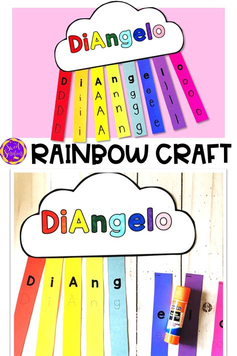 Name Rainbows Name Crafts Rainbow Crafts Colours Name For Kids