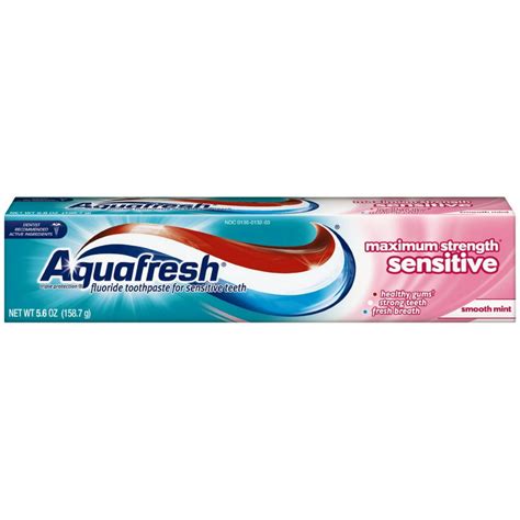 Aquafresh Maximum Strength Sensitive Gentle Whitening Toothpaste