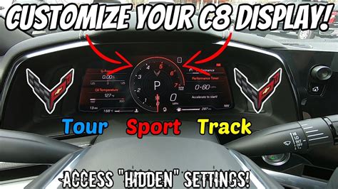 Change Hidden Dash Options In Your 2020 C8 Corvette Customize Your