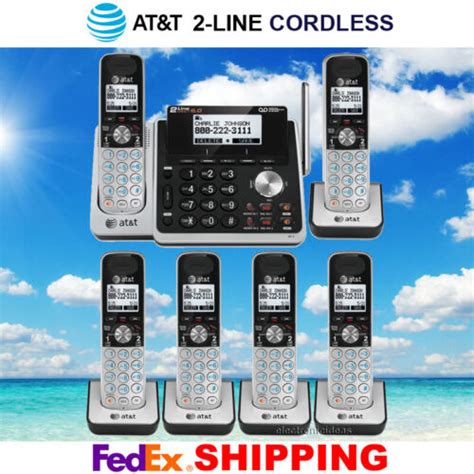 Atandt Tl88102 Tl88202 2 Line Dect 60 6 Cordless Phone System
