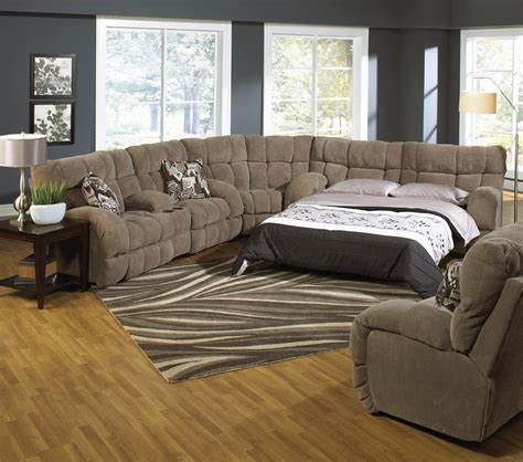 Sectional Sleeper Sofa With Recliners 7176 
