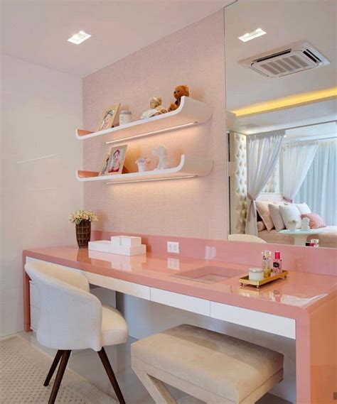 pin de katyan em makeup table bancada para quarto quarto com escrivaninha decoração quarto