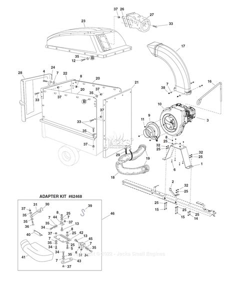 Agri Fab 551889a Hard Top Mow N Vac™ Parts Diagram For Parts List 2
