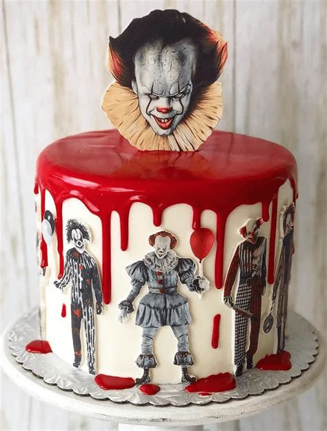 Pennywise Cake Design Images Pennywise Birthday Cake Ideas Halloween Birthday Cakes Birthday