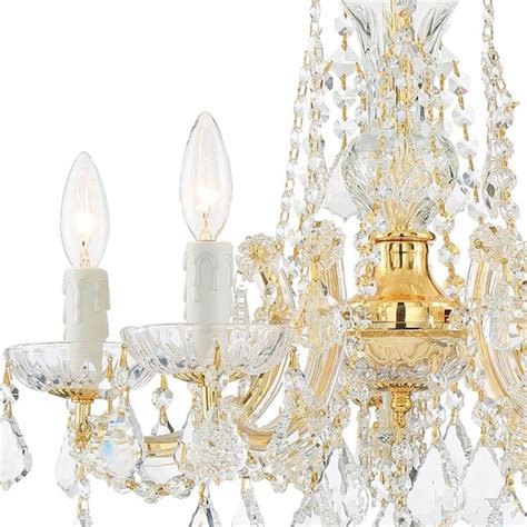 Crystorama Maria Theresa 5 Light Gold Traditional Dry Rated Chandelier