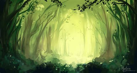 Enchanted Forest Speedpaint By Puccanoodles2009 On