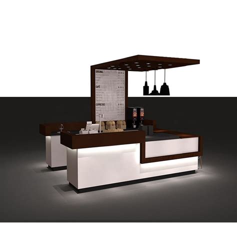 Luxury Coffee Kiosk With Bar Counter Design In Mall For Sale Food