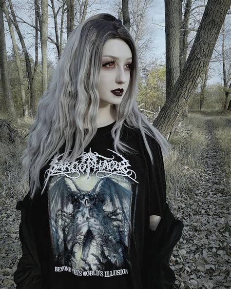 Reposted From Satanathrecords Matchless Metalhead Girl Anna [ Mistdeyl] With T Shirt Of
