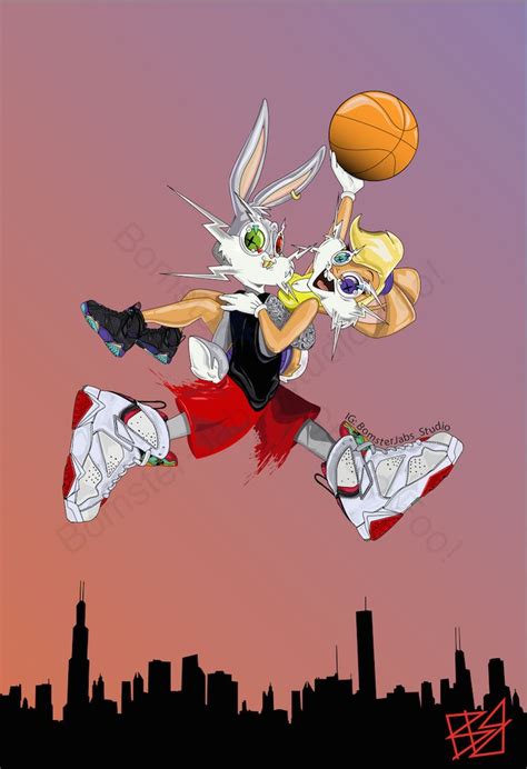 Check Out Brian Bomster Jabs New Bugs And Lola Bunny Illustrations