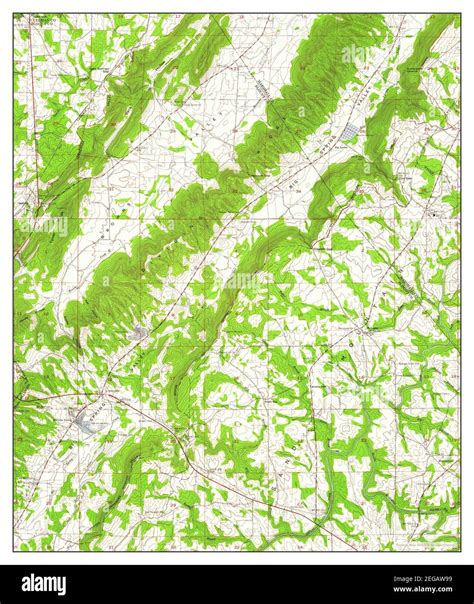 Brooksville Alabama Map 1958 124000 United States Of America By