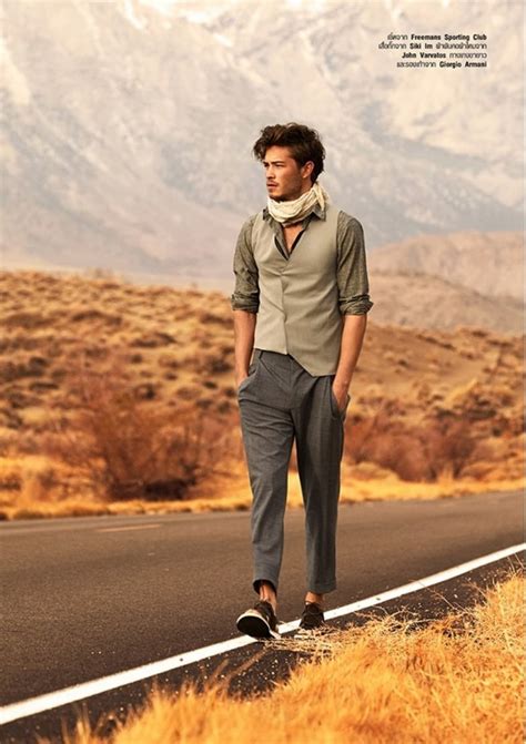 Francisco Lachowski Hits The Desert For Harpers Bazaar Men Thailand