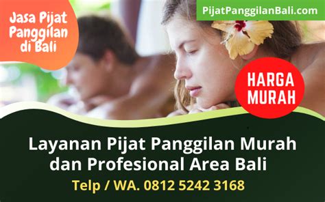 Pijat Panggilan Bali Murah Bergaransi Layanan Jasa Pijat Massage Bali
