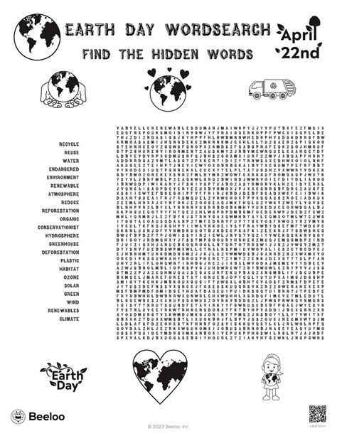 Earth Day Themed Word Searches Beeloo Printable Crafts And Activities