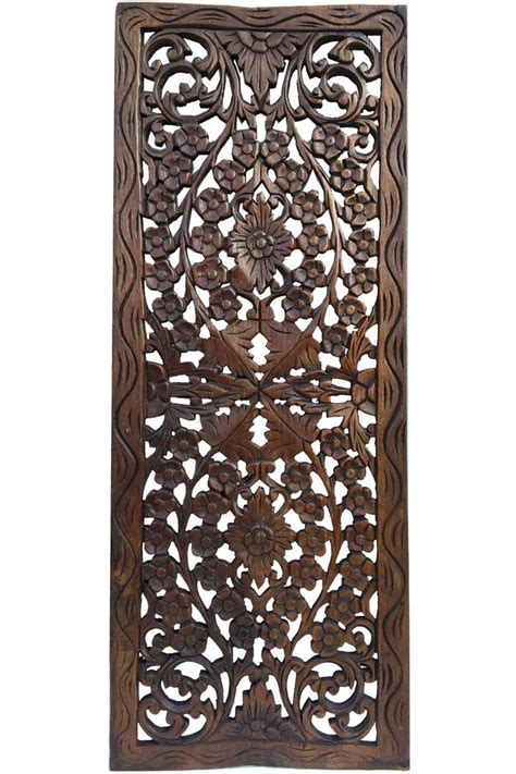 They say your home is your castle, and it is so much fun to decorate with this mindset! Floral Wood Carved Wall Panel. Wood Wall Decor for Sale - Asiana Home Decor