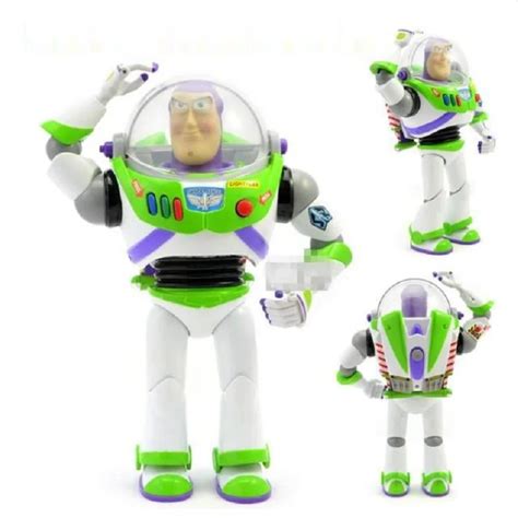 2019 New Toy Story 3 Talking Buzz Lightyear Toys Lights Voices Speak English Joint Movable