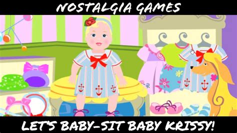 Nostalgia Games Barbie Lets Baby Sit Baby Krissy Youtube