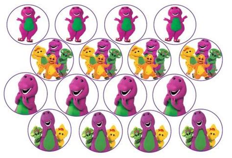 Cake Decorating Barney Party Pack Edible Cake And Cupcake Toppers Was