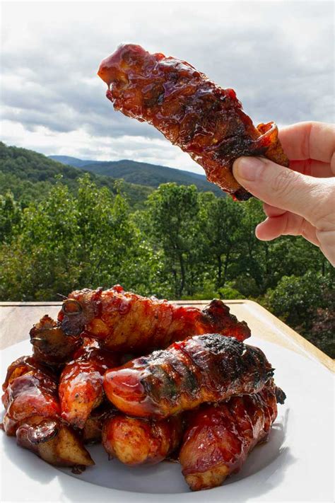 Bacon Wrapped Bbq Chicken Tenders The Mountain Kitchen