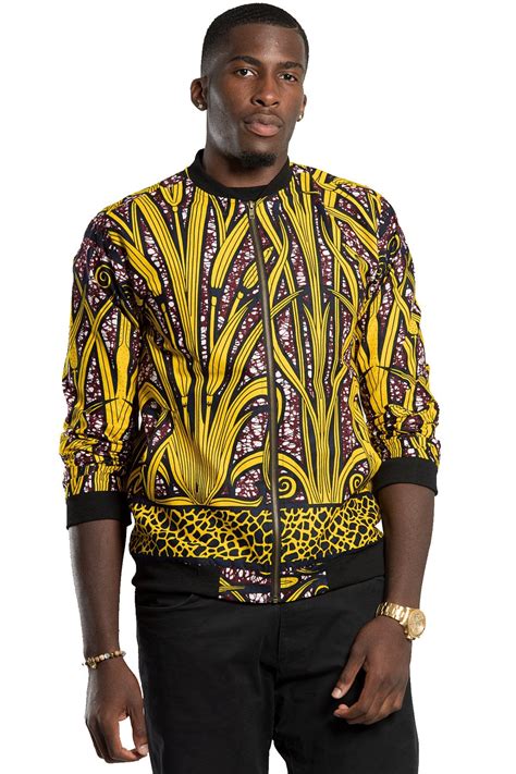 Unisex African Print Bomber Jacket | African men fashion, African clothing for men, African clothing