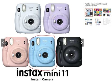 Fujimax Instax Mini 11 Photography Cameras On Carousell