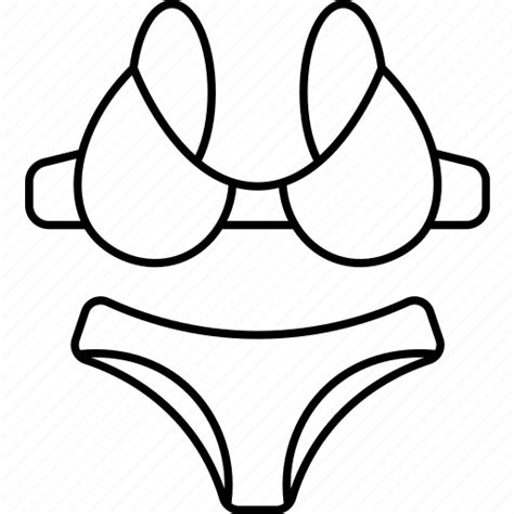 Bikini Swimwear Woman Beach Summer Icon Download On Iconfinder
