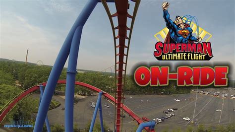 Superman Ultimate Flight On Ride Front Seat Hd Pov Six Flags Great Adventure Youtube