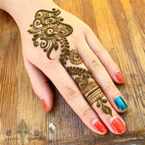 50 Latest One Finger Mehndi Designs K4 Fashion