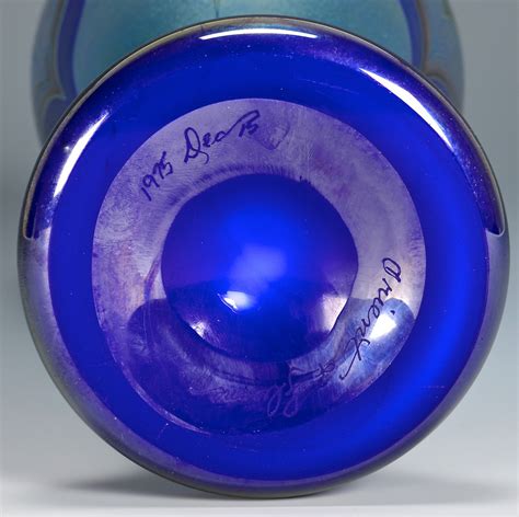 Lot 735 2 Orient And Flume Art Glass Vases Case Auctions