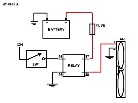 Cooling Fan Relay Schematic
