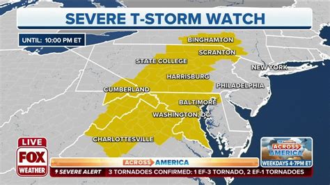 Severe Weather Expected To Bring Damaging Wind Threat To Parts Of