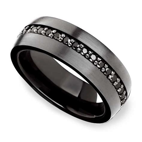 Powder Keg Comfort Fit Gunmetal Mens Tungsten Wedding Ring With