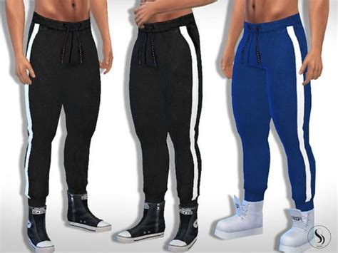 Men Trendy Stripe Joggers Design By Saliwa Found In Tsr Category Sims
