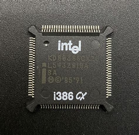 Intel Kd80386cx 25 Cpu Qfp100 25mhz 5v 32bit 386 Embedded Processor